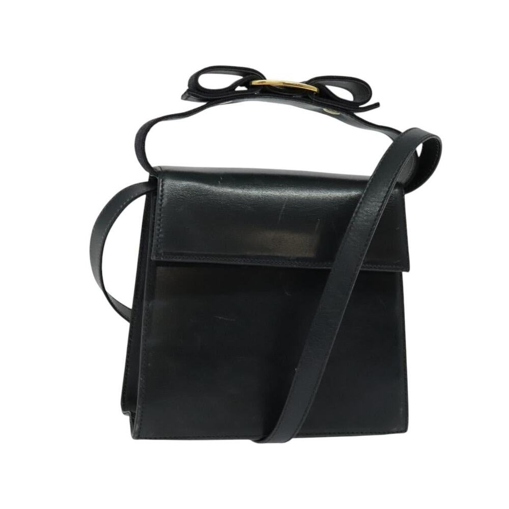 Salvatore Ferragamo Leather Handbag Navy